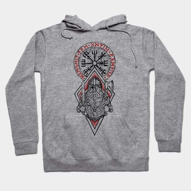 Odin Viking warrior Hoodie by BlackForge